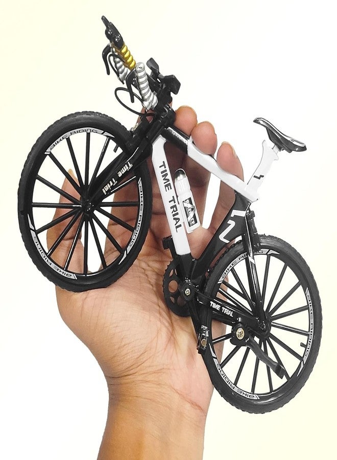 Bluebell 1:8 Scale Die Cast Racing Bicycle Toy for Kids - The Alloy Metal Off-Road Decorative Showpiece Realistic Design Bike Features Moveable and Rotating Handle, Wheels, Pedals (BRandom Color sent) - Image 3